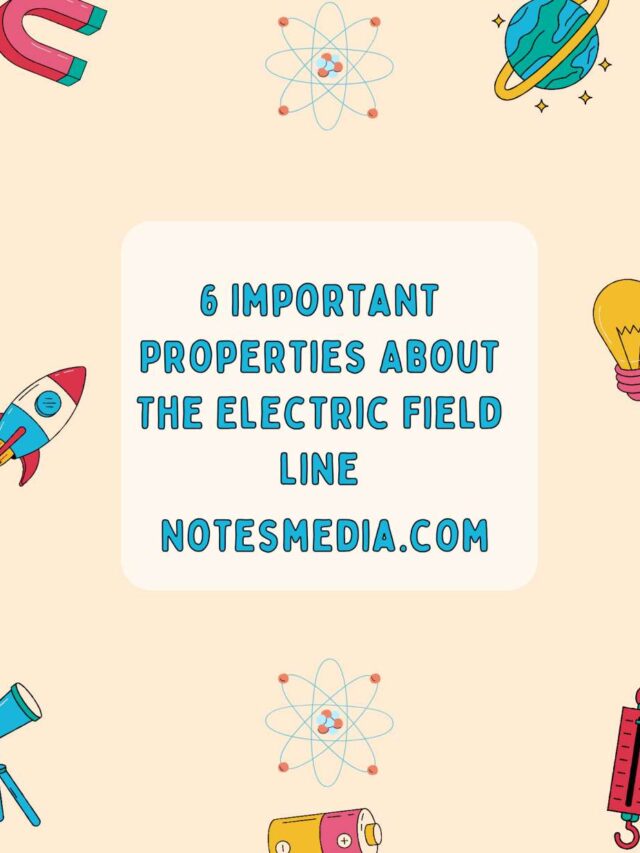 6 Important Properties About The Electric Field Lines.